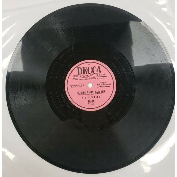 78 RPM The Things I Might Have Been- Divided by Two-Kitty Wells(R129) - Picture 2 of 4